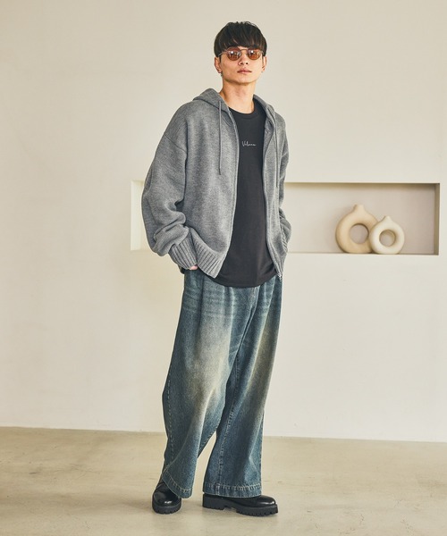 LAKOLE（ラコレ）の「ダンボールLOGOロンT / 590573（Tシャツ/カットソー・メンズ・ブラック/ホワイト/ライトグレー/ブラウン/パープル・SMALL/MEDIUM/LARGE/X-LARGE）」の13枚目の写真