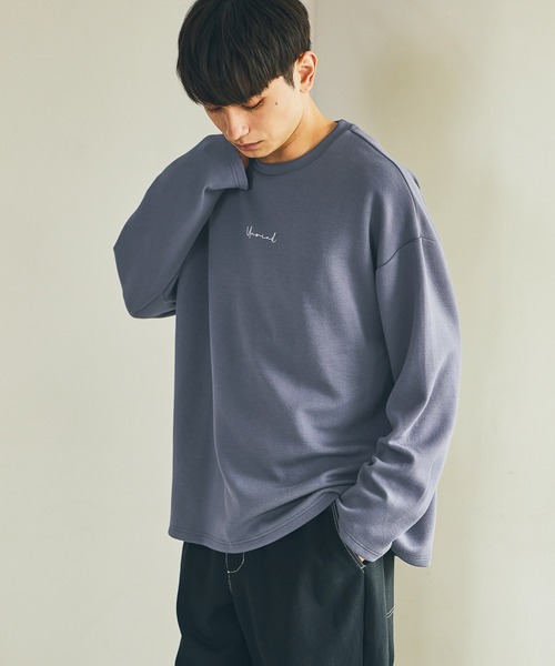 LAKOLE（ラコレ）の「ダンボールLOGOロンT / 590573（Tシャツ/カットソー・メンズ・ブラック/ホワイト/ライトグレー/ブラウン/パープル・SMALL/MEDIUM/LARGE/X-LARGE）」の9枚目の写真