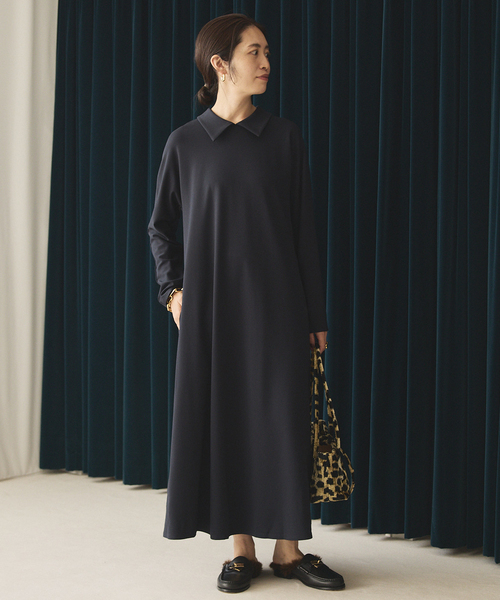 2WAYロールカラーワンピース（ワンピース）｜VERMEIL par iena