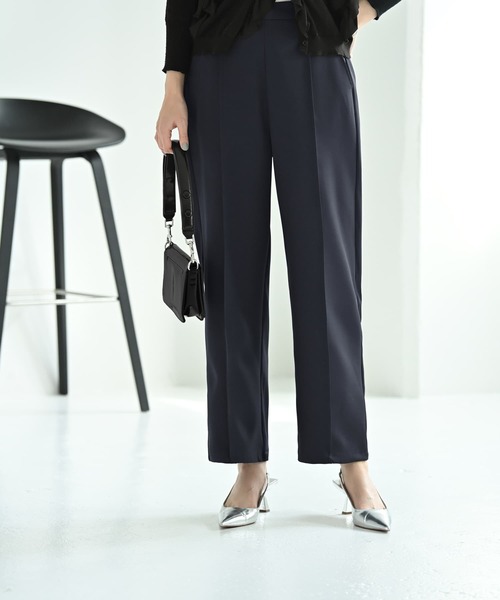 STYLE DELI(スタイルデリ)の「【Kana Oyama×BLK001】ワイドパンツ/DELI size(その他パンツ・レディース・ブラック/ネイビー・01/02)」の1枚目の写真