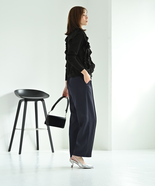 STYLE DELI(スタイルデリ)の「【Kana Oyama×BLK001】ワイドパンツ/DELI size(その他パンツ・レディース・ブラック/ネイビー・01/02)」の10枚目の写真