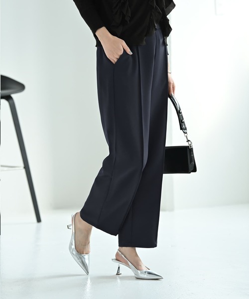 STYLE DELI(スタイルデリ)の「【Kana Oyama×BLK001】ワイドパンツ/DELI size(その他パンツ・レディース・ブラック/ネイビー・01/02)」の11枚目の写真