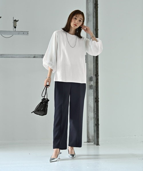 STYLE DELI(スタイルデリ)の「【Kana Oyama×BLK001】ワイドパンツ/DELI size(その他パンツ・レディース・ブラック/ネイビー・01/02)」の13枚目の写真