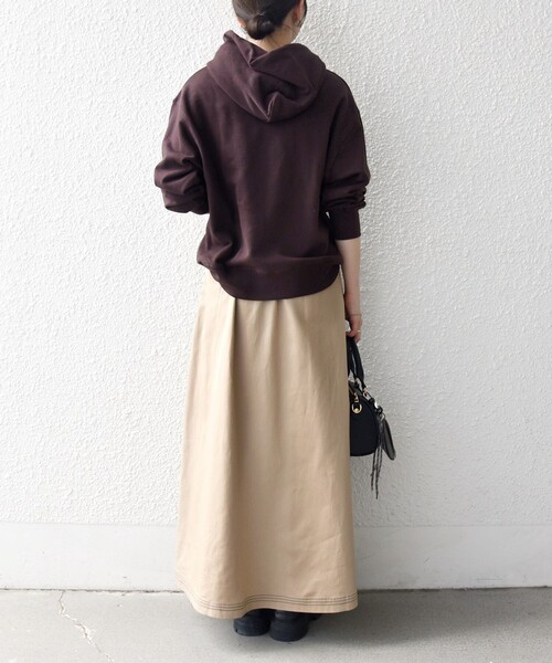 SHIPS any(シップス エニィ)の「【SHIPS any別注】THE KNiTS:〈洗濯機可能〉ロゴプリント フーディー パーカー(パーカー・レディース・グレー/ネイビー/ブラウン・ONE SIZE)」の14枚目の写真