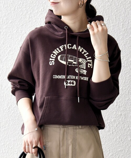 クルニ 23SS ロゴエンブロイダリー パーカー soe エトセンス SHIPS クルニ 23SS ロゴエンブロイダリー パーカー soe エトセンス SHIPS