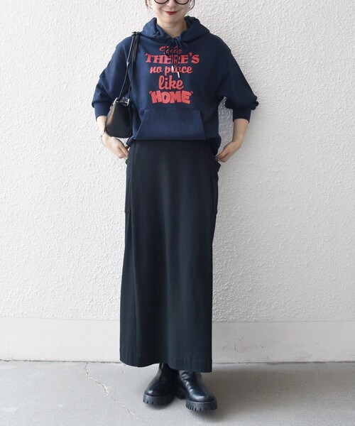 SHIPS any(シップス エニィ)の「【SHIPS any別注】THE KNiTS:〈洗濯機可能〉ロゴプリント フーディー パーカー(パーカー・レディース・グレー/ネイビー/ブラウン・ONE SIZE)」の21枚目の写真