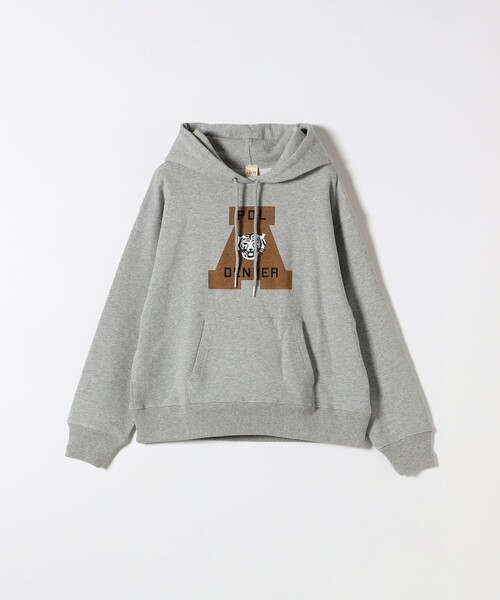 SHIPS any別注】THE KNiTS:〈洗濯機可能〉ロゴプリント フーディー