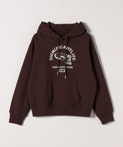 SHIPS any別注】THE KNiTS:〈洗濯機可能〉ロゴプリント フーディー