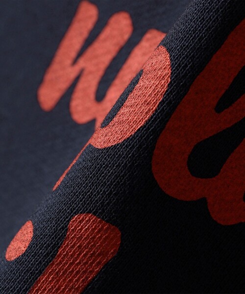 SHIPS any別注】THE KNiTS:〈洗濯機可能〉ロゴプリント フーディー