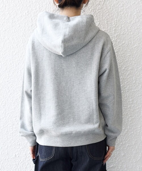 SHIPS any別注】THE KNiTS:〈洗濯機可能〉ロゴプリント フーディー