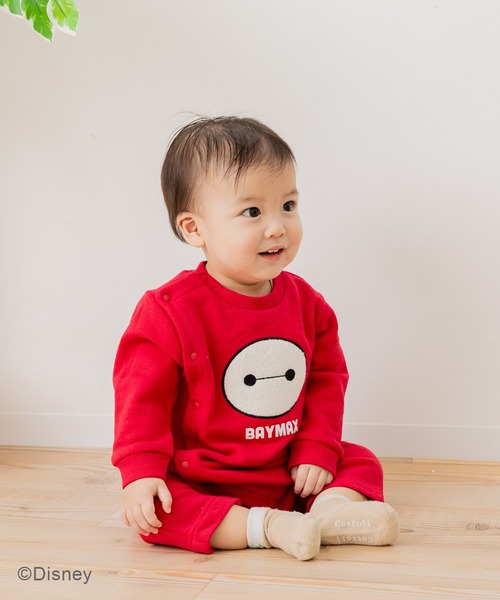 Familiar 赤いロンパースと紺色カバーオール ファミリア（Familiar） アウトレット 子供服 男の子 約 60cm ベビー服