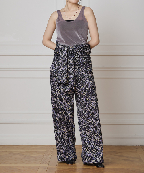 IENA LA BOUCLE LIBERTYコットンローンオールインワン（つなぎ