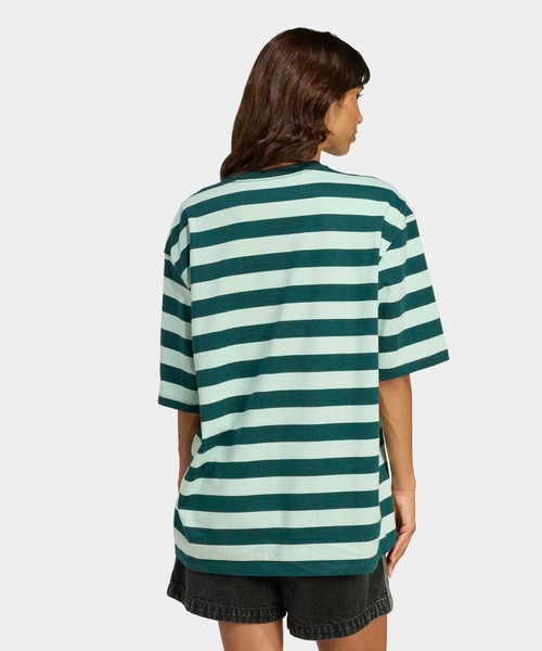 adidas（アディダス）の「ADIDAS ORIGINALS ATHL DEPT ストライプ 半袖Tシャツ  / アディダスオリジナルス adidas Originals（Tシャツ/カットソー・レディース・レッド/グリーン・LARGE/MEDIUM/SMALL/X-SMALL/XX-LARGE/X-LARGE）」の3枚目の写真