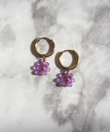 YU-KA:フラワーチャーム2way ピアス flower charm 2way pierce