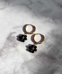 YU-KA:フラワーチャーム2way ピアス flower charm 2way pierce