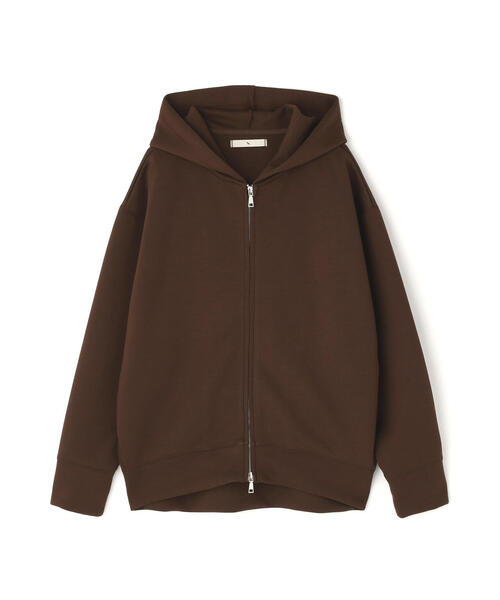 N.（N. Natural Beauty Basic）（エヌエヌナチュラルビューティーベーシック）の「ダンボールフォルムパーカー（パーカー・レディース・グレー/ブラウン/ベージュ・MEDIUM）」の11枚目の写真