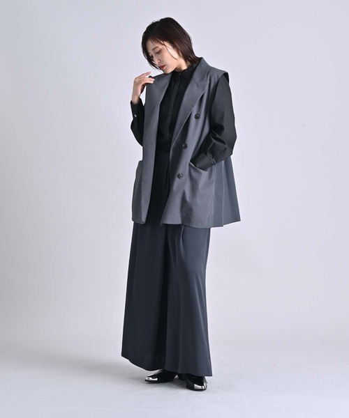 RAW FUDGE（ローファッジ）の「キルト切り替えプリーツフリルシャツ（シャツ/ブラウス・レディース・ホワイト/ブラウン/ブラック・M）」の12枚目の写真