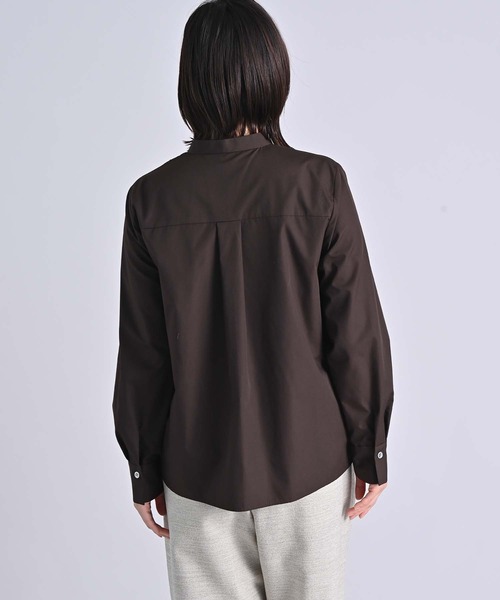 RAW FUDGE（ローファッジ）の「キルト切り替えプリーツフリルシャツ（シャツ/ブラウス・レディース・ホワイト/ブラウン/ブラック・M）」の11枚目の写真