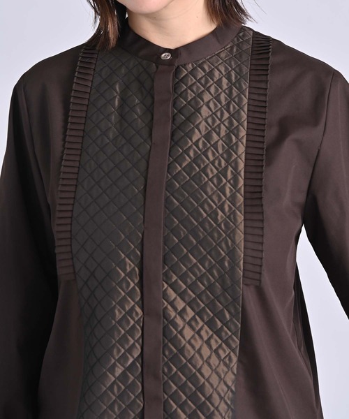 RAW FUDGE（ローファッジ）の「キルト切り替えプリーツフリルシャツ（シャツ/ブラウス・レディース・ホワイト/ブラウン/ブラック・M）」の17枚目の写真