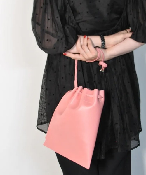 blancle（ブランクレ）の「blancle SMOOTH ZIP DRAWST M（ショルダーバッグ・レディース・タン/ピンク/ブラック・FREE）」の10枚目の写真