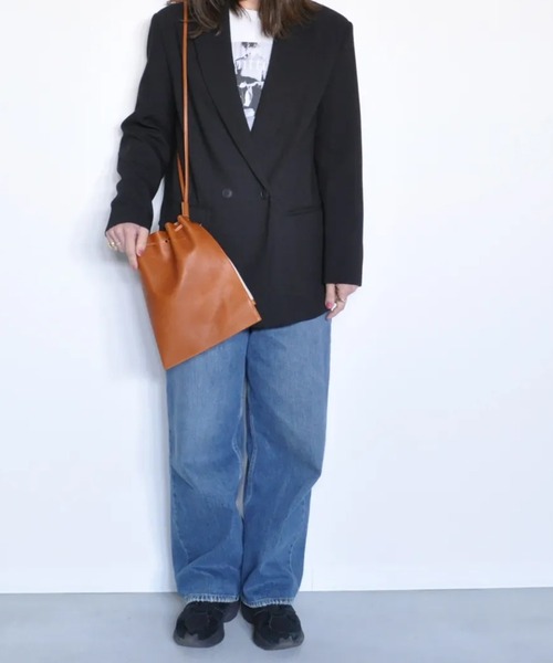 blancle（ブランクレ）の「blancle SMOOTH ZIP DRAWST M（ショルダーバッグ・レディース・タン/ピンク/ブラック・FREE）」の8枚目の写真