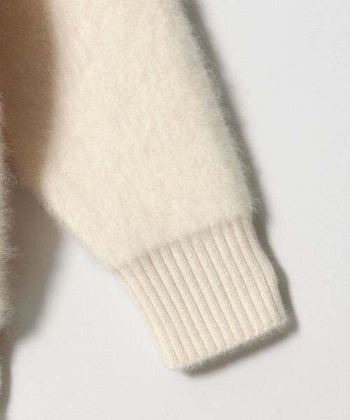 UNITED ARROWS（ユナイテッドアローズ）の「フォックスカシミヤ トリムコンビ カーディガン（カーディガン/ボレロ・レディース・ブラック/オフホワイト・FREE）」の13枚目の写真