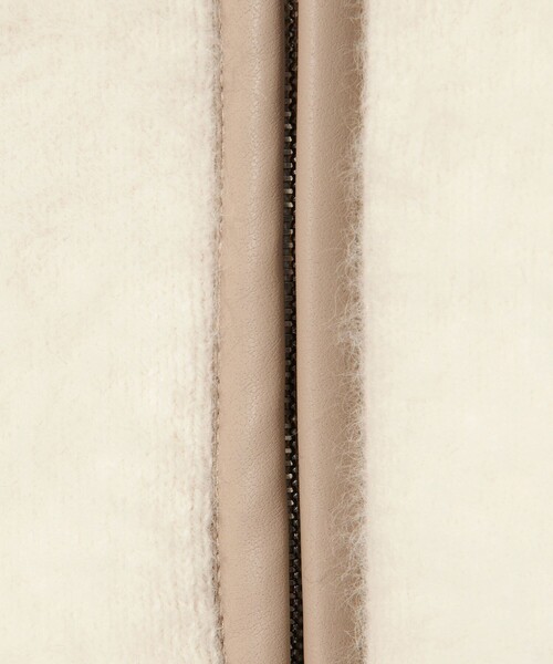 UNITED ARROWS（ユナイテッドアローズ）の「フォックスカシミヤ トリムコンビ カーディガン（カーディガン/ボレロ・レディース・ブラック/オフホワイト・FREE）」の9枚目の写真