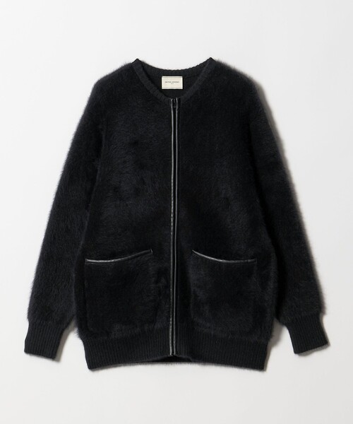 UNITED ARROWS（ユナイテッドアローズ）の「フォックスカシミヤ トリムコンビ カーディガン（カーディガン/ボレロ・レディース・ブラック/オフホワイト・FREE）」の7枚目の写真