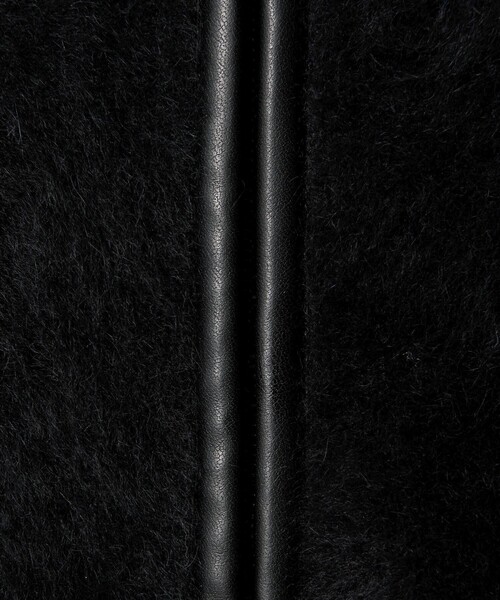 UNITED ARROWS（ユナイテッドアローズ）の「フォックスカシミヤ トリムコンビ カーディガン（カーディガン/ボレロ・レディース・ブラック/オフホワイト・FREE）」の4枚目の写真