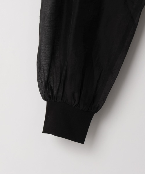 LOWRYS FARM（ローリーズファーム）の「シアーシャツカーディガンＬＳ　593392（カーディガン/ボレロ・レディース・ブラウン/オフホワイト/ブラック・FREE）」の8枚目の写真