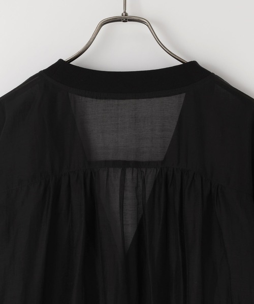 LOWRYS FARM（ローリーズファーム）の「シアーシャツカーディガンＬＳ　593392（カーディガン/ボレロ・レディース・ブラウン/オフホワイト/ブラック・FREE）」の10枚目の写真