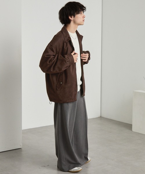 ブラッシュド オーバーサイズ ドロストフライトジップブルゾン MONO