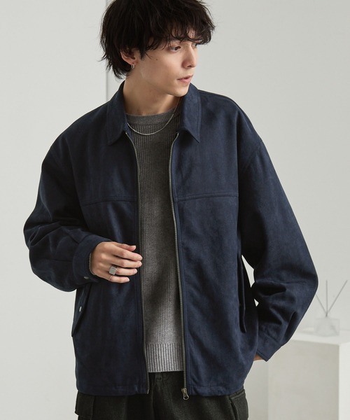 ブラッシュド オーバーサイズ ドロストフライトジップブルゾン MONO