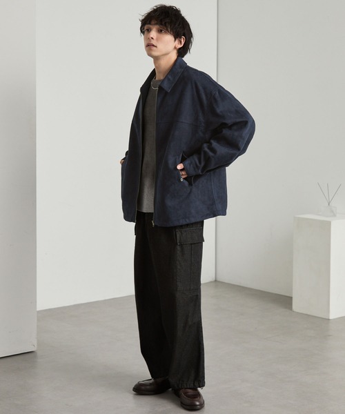 ブラッシュド オーバーサイズ ドロストフライトジップブルゾン MONO