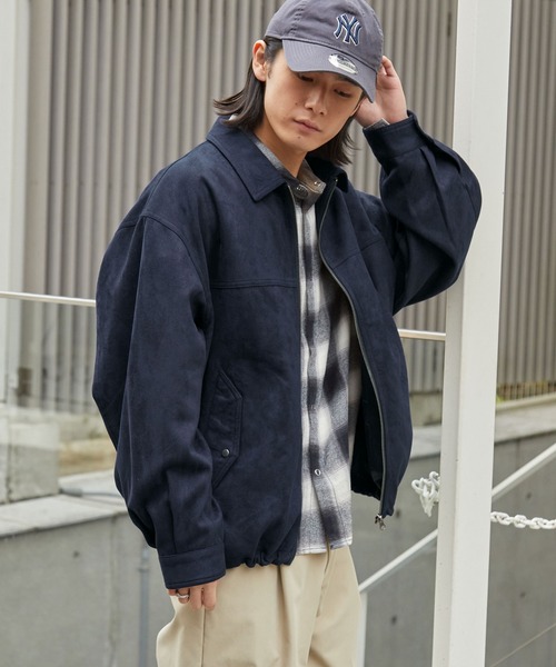 ブラッシュド オーバーサイズ ドロストフライトジップブルゾン MONO