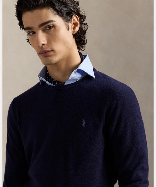 POLO RALPH LAUREN(ポロ ラルフ ローレン)の「ウール クルーネック セーター(ニット/セーター・メンズ・ブルー・S/M/L/XL/XXL/XS)」の4枚目の写真