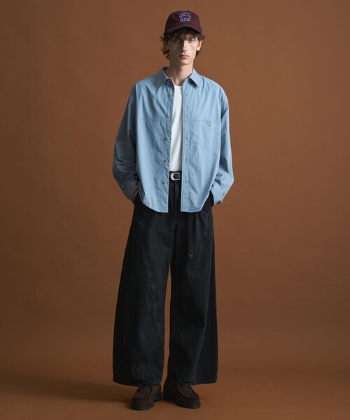 PUBLIC TOKYO ノンホールレザーベルト PUBLIC TOKYO（パブリックトウキョウ）の「レザーノンホール