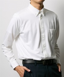 nissen（ニッセン）の「【形態安定・吸汗速乾・ストレッチ】ボタンダウンニットワイシャツ　(M～4Lサイズ)（ビジネスシャツ）」