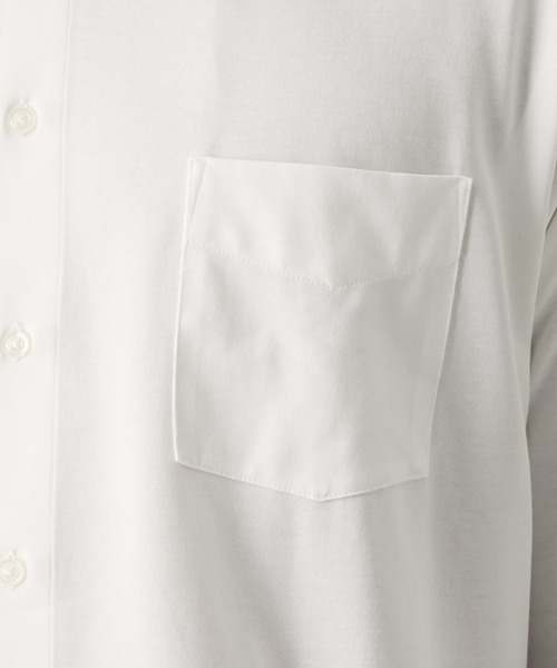 nissen（ニッセン）の「【形態安定・吸汗速乾・ストレッチ】ボタンダウンニットワイシャツ　(M～4Lサイズ)（ビジネスシャツ・メンズ・ホワイト/ネイビー・L/3L/M/4L/LL）」の10枚目の写真