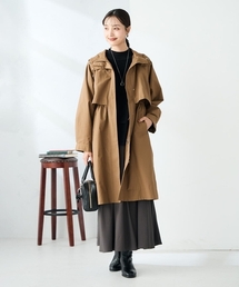 イタリア製　モッズコートミドル丈 スライバーラメミドル丈コート(その他のコート・ブルゾン) | MK