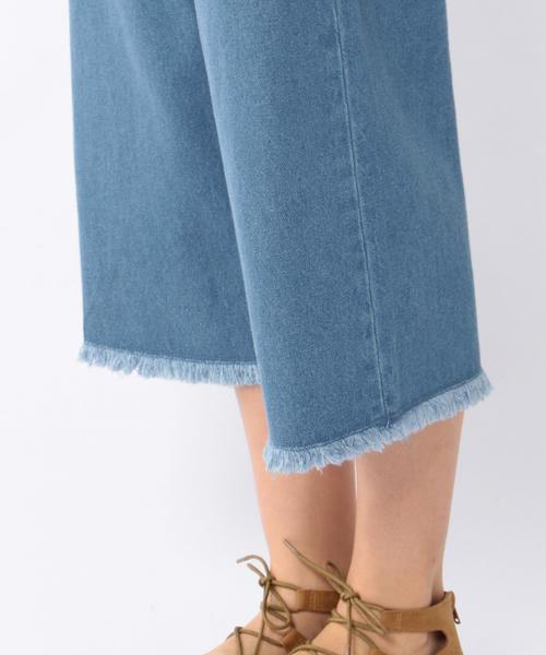 coen（コーエン）の「デニムガウチョパンツ（デニムパンツ・レディース・ホワイト/ライトブルー/ネイビー・SMALL/MEDIUM/LARGE）」の8枚目の写真