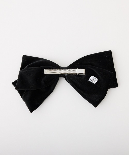 one after another NICE CLAUP（ワンアフターアナザーナイスクラップ）の「【Latini】ベロアクリップリボン（バレッタ/ヘアクリップ・レディース・アイボリー/ブラック・FREE）」の16枚目の写真