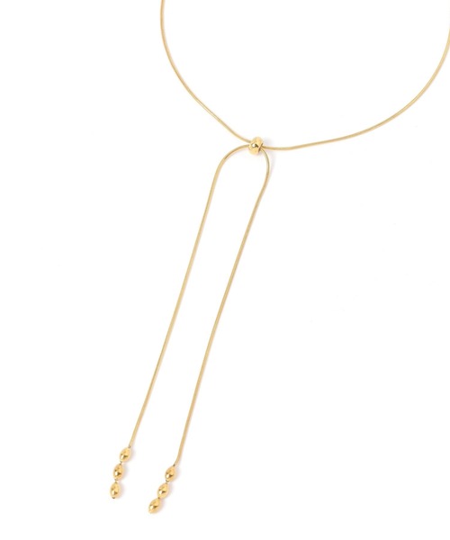 GLOBAL WORK（グローバルワーク）の「ステンレスマメスライドネックレス/599551（ネックレス・レディース・ゴールド系その他/シルバー系その他・FREE）」の2枚目の写真