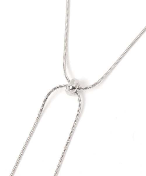 GLOBAL WORK（グローバルワーク）の「ステンレスマメスライドネックレス/599551（ネックレス・レディース・ゴールド系その他/シルバー系その他・FREE）」の4枚目の写真