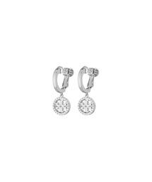 TORY BURCH(トリーバーチ)のミラー パヴェ ハギーフープ クリップオンイヤリング(イヤリング)