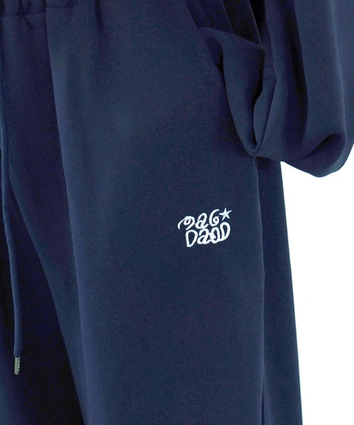 上下セット】ワンポイント 刺繍 ロゴ スウェットパーカー×スウェット