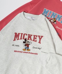 Disney/ディズニー ミッキー&フレンズ/ベイマックス/トランプ/レディ オーバーサイズ 裏起毛 プリントスウェットトレーナー