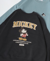 Disney/ディズニー ミッキー＆フレンズ/ベイマックス/トランプ/レディ オーバーサイズ 裏起毛 プリントスウェットトレーナー