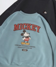 Disney/ディズニー ミッキー&フレンズ/ベイマックス/トランプ/レディ オーバーサイズ 裏起毛 プリントスウェットトレーナー