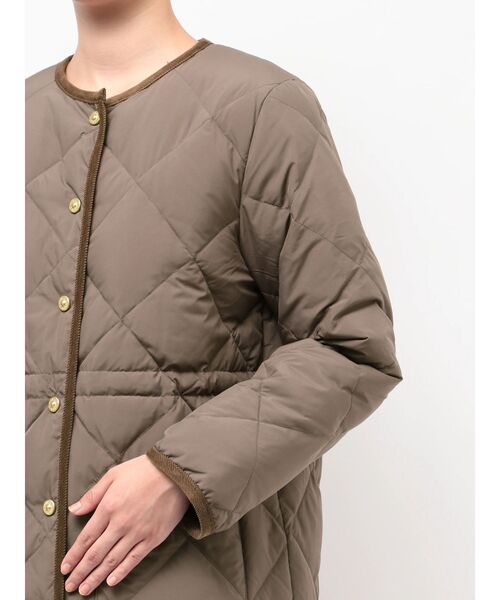 セール】TAIONコラボノーカラーロングダウンコート（ダウンジャケット